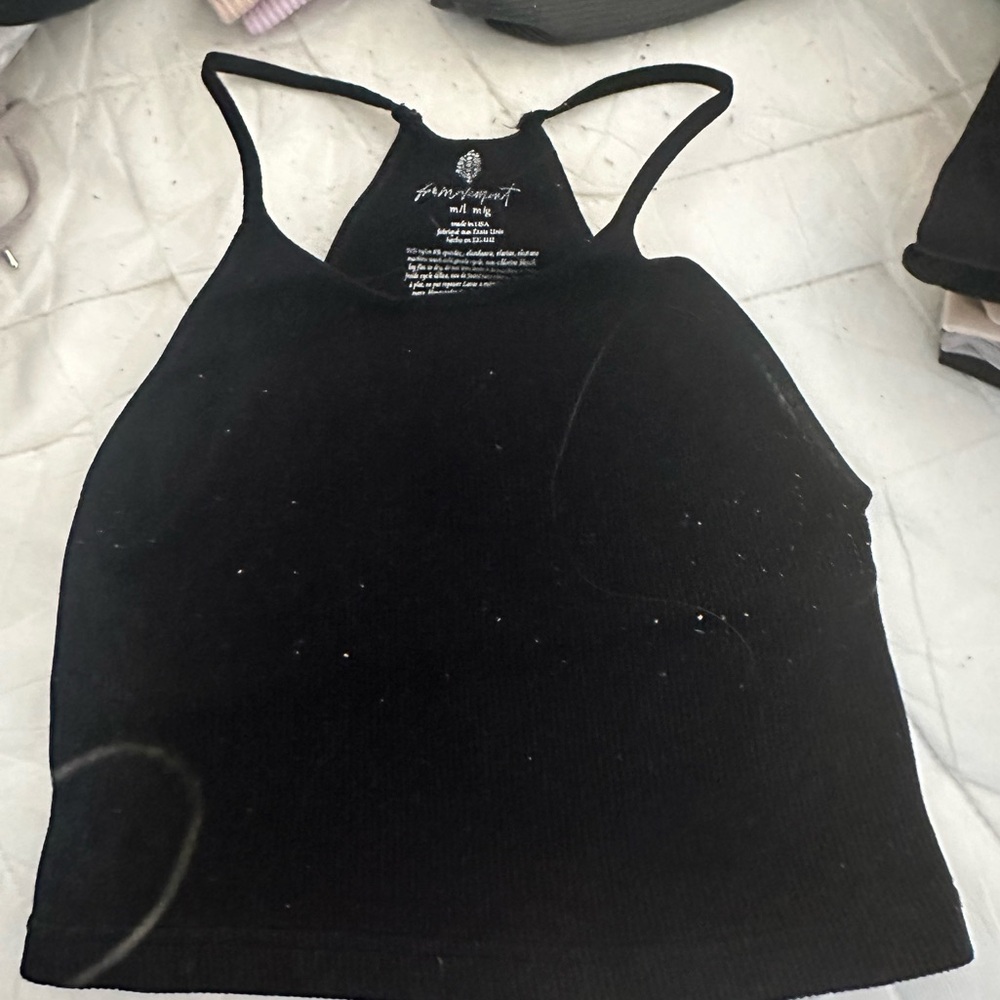 FP movement tank black size m/l seamless